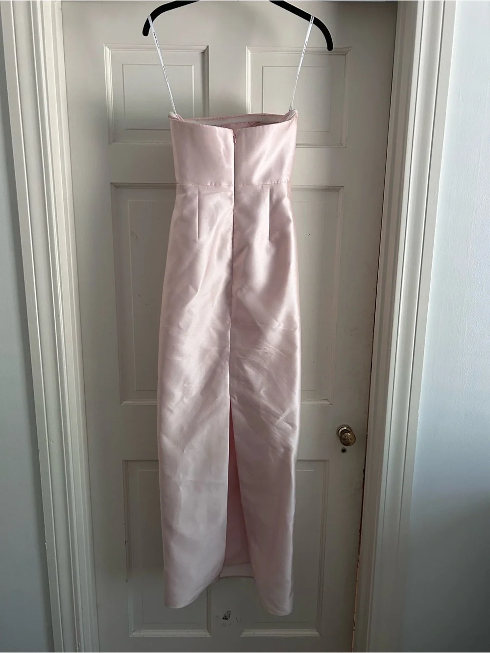 ALFRED SUNG Pale Pink Satin Dress - Picture 2 of 5